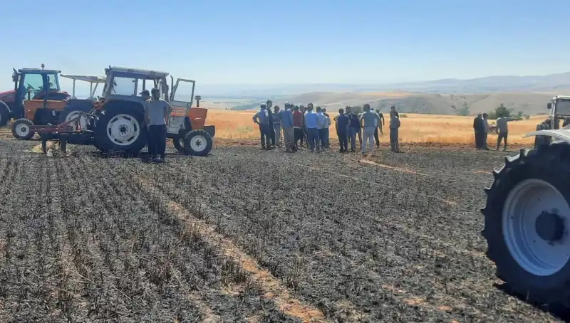 Yozgat’ta Tarım Faciası: 100 Dönüm Ekili Alan Kül Oldu