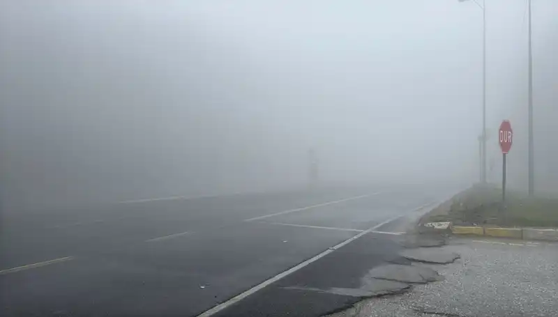 Bolu Dağı'nda Görüş Mesafesini Düşüren Sis Etkisini Gösterdi!